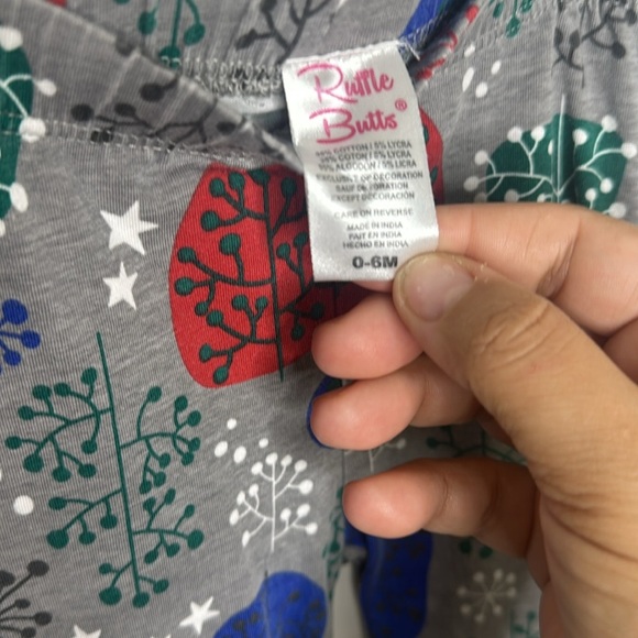 Ruffle Butts 0-6M baby girl leggings EUC - Picture 3 of 3